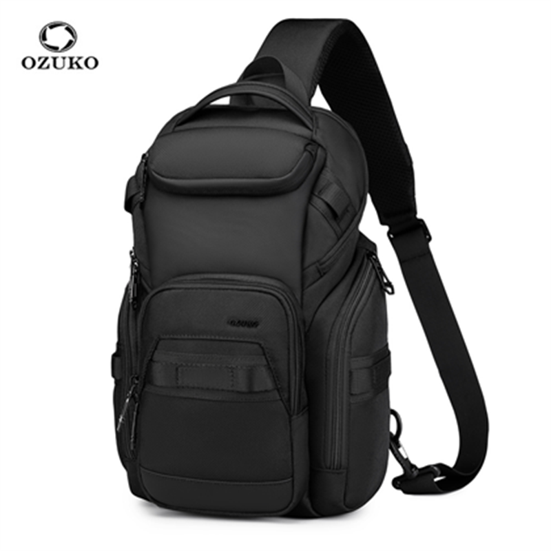 Dual Phone Holder - OZUKO-Sac de poitrine multifonctionnel pour hommes,