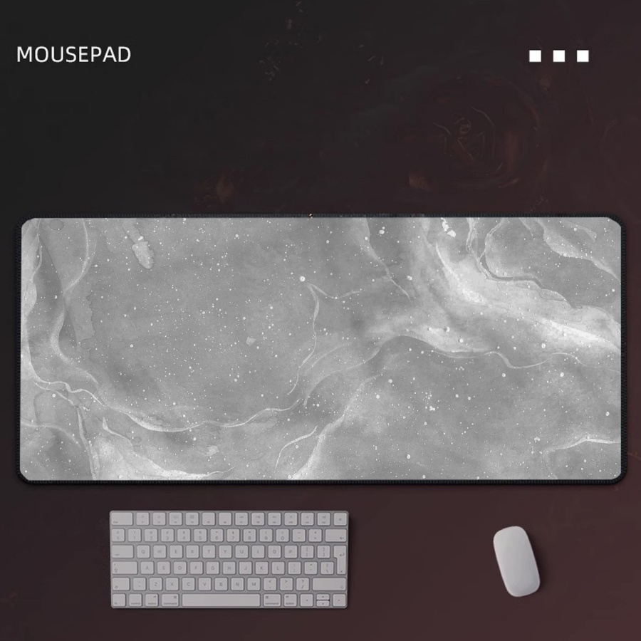Desk Setup Grey - Tapis de souris de jeu en
