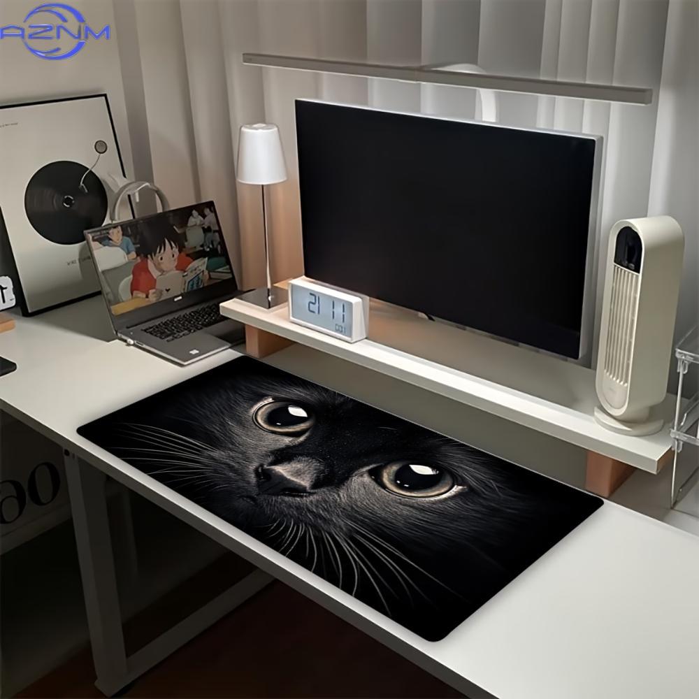 Desk Setup With Laptop - Grand tapis de souris gaming Dark