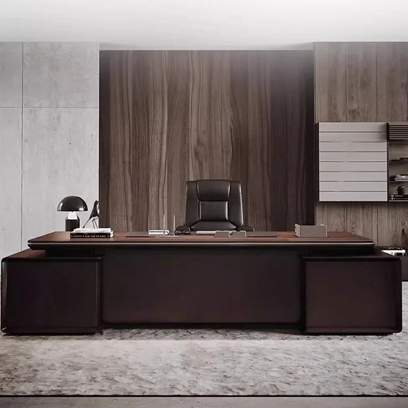 Desk Setup With Laptop - Bureau moderne rangement configuration exécutive travail