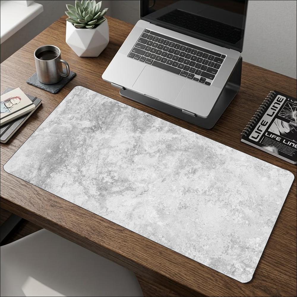Desk Setup Grey - Grand tapis de souris minimaliste à