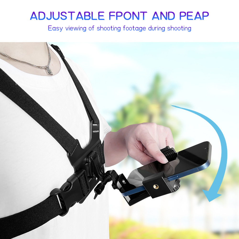 Dual Phone Holder - Support de téléphone à fixation poitrine