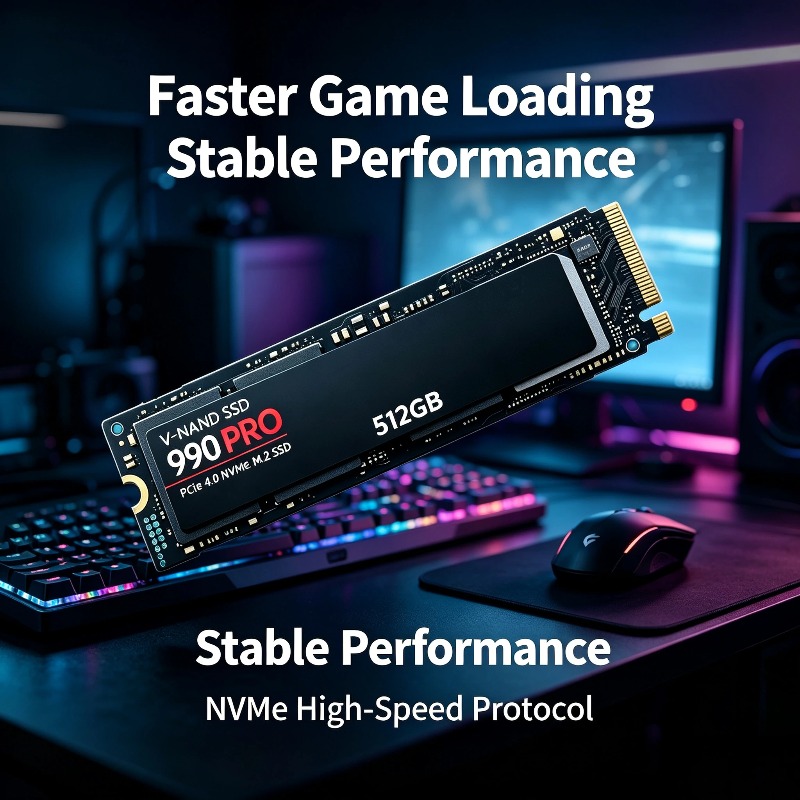 SSD NVMe 990 PRO M.2 2280 auth - Desk Setup Ps5 avis et prix