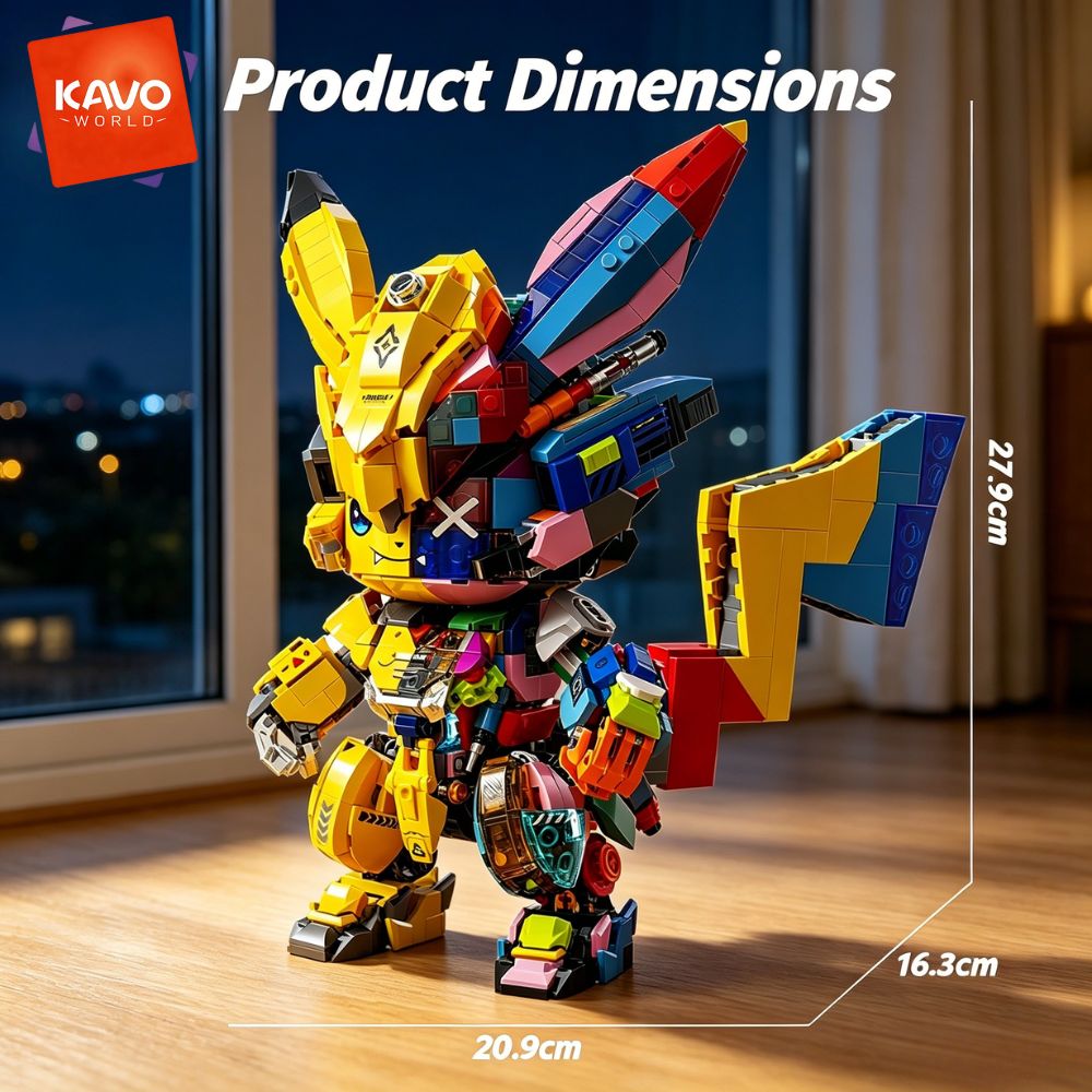 KAVOWORLD 1505PCS Kit de const - Desk Setup Small Room avis et prix