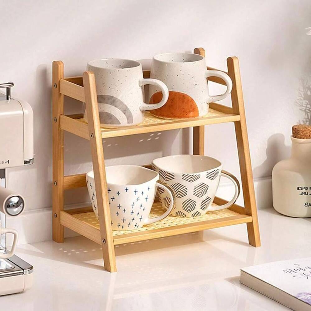 Étagère de rangement à 2 nivea - Desk Setup Shelves avis et prix