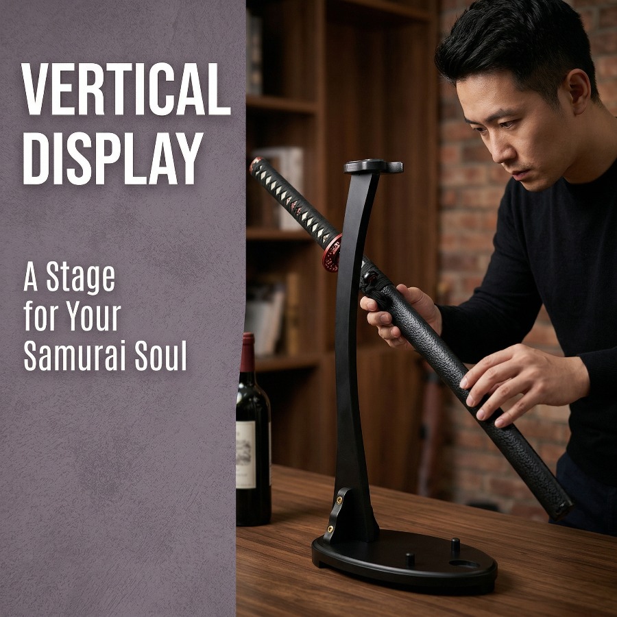 Support vertical pour katana,  - Desk Setup Shelves avis et prix