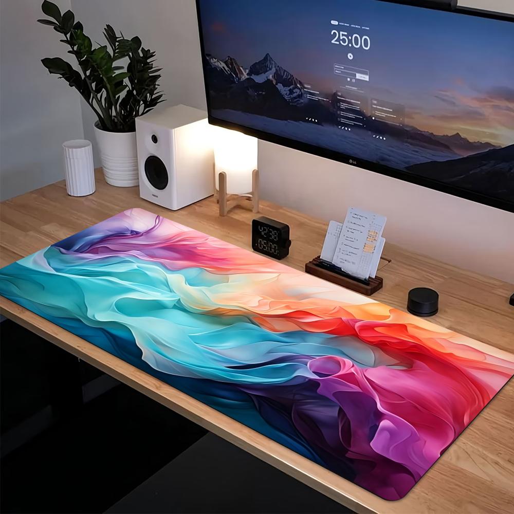 Grand tapis de bureau antidéra - Desk Setup With Laptop avis et prix