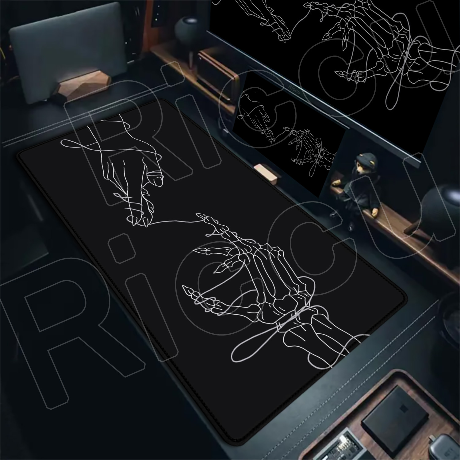 Grand tapis de souris gothique - Desk Setup Laptop And Pc avis et prix